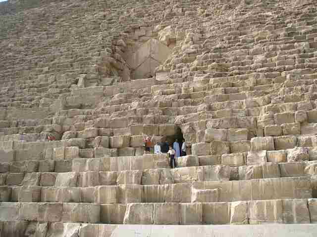 Great-Pyramid-of-Giza-Entrance